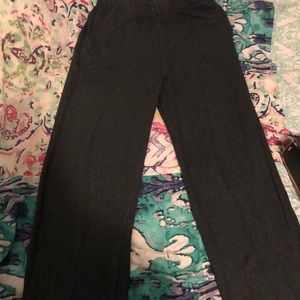 dark heather gray brandy melville rosa sweatpants.